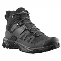 Salomon X Ultra 4 Mid GTX Hiking Shoe Men's in Black and Magnet and Pearl Blue